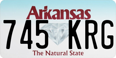 AR license plate 745KRG