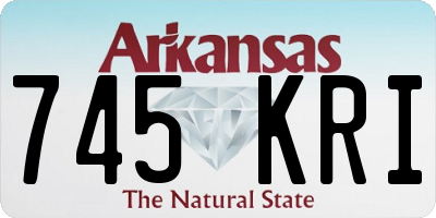 AR license plate 745KRI