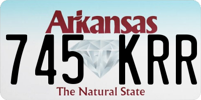 AR license plate 745KRR