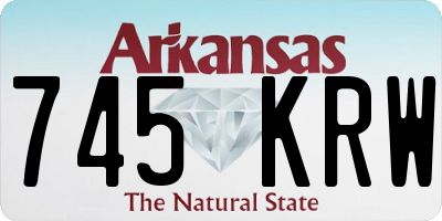 AR license plate 745KRW
