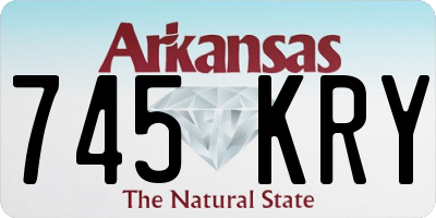 AR license plate 745KRY