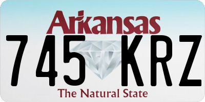 AR license plate 745KRZ