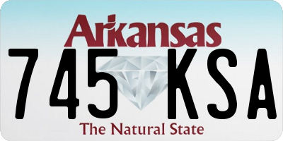AR license plate 745KSA