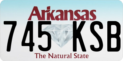 AR license plate 745KSB