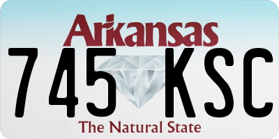 AR license plate 745KSC