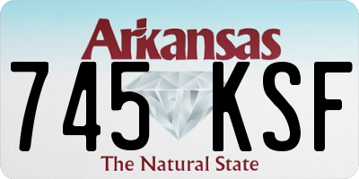 AR license plate 745KSF