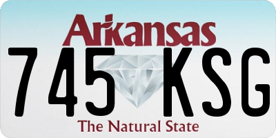 AR license plate 745KSG