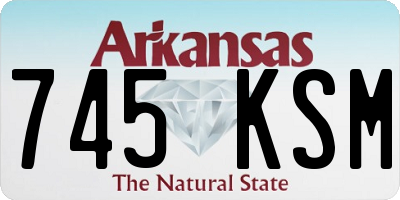 AR license plate 745KSM