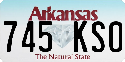 AR license plate 745KSO