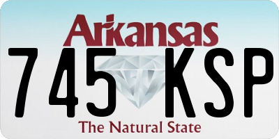 AR license plate 745KSP