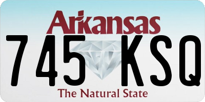 AR license plate 745KSQ