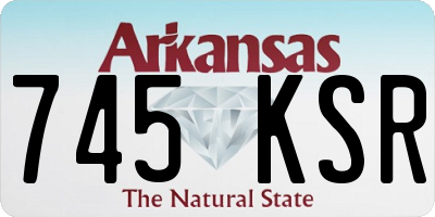 AR license plate 745KSR