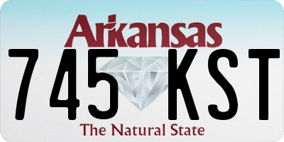 AR license plate 745KST