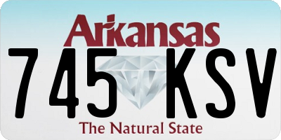 AR license plate 745KSV