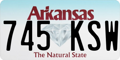 AR license plate 745KSW