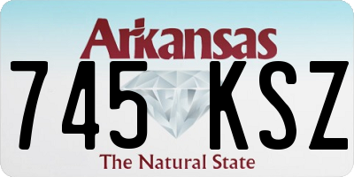 AR license plate 745KSZ