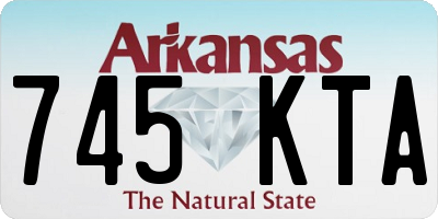 AR license plate 745KTA