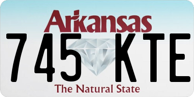 AR license plate 745KTE