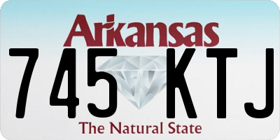 AR license plate 745KTJ