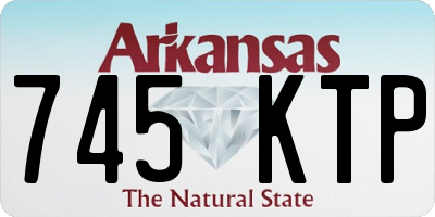 AR license plate 745KTP