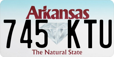 AR license plate 745KTU