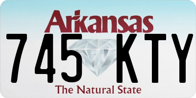 AR license plate 745KTY