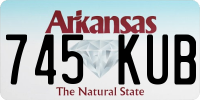 AR license plate 745KUB