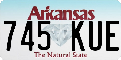 AR license plate 745KUE