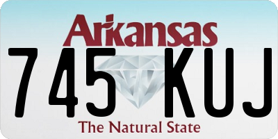 AR license plate 745KUJ