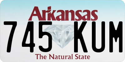 AR license plate 745KUM