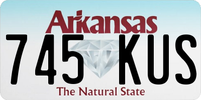 AR license plate 745KUS
