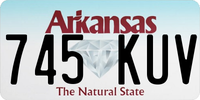 AR license plate 745KUV