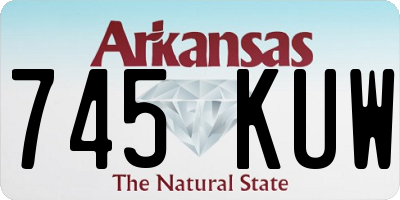 AR license plate 745KUW