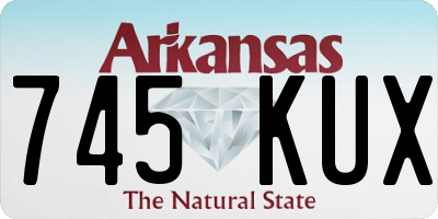 AR license plate 745KUX