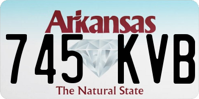 AR license plate 745KVB