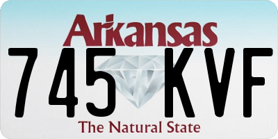 AR license plate 745KVF