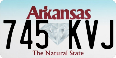 AR license plate 745KVJ