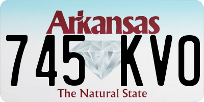 AR license plate 745KVO