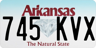 AR license plate 745KVX