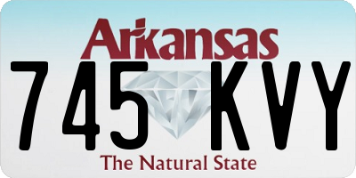 AR license plate 745KVY
