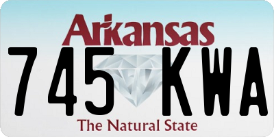 AR license plate 745KWA