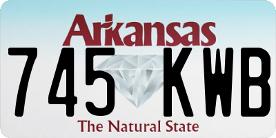 AR license plate 745KWB