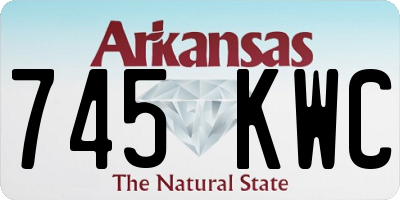 AR license plate 745KWC