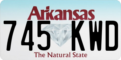 AR license plate 745KWD