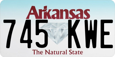 AR license plate 745KWE