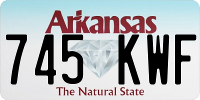 AR license plate 745KWF