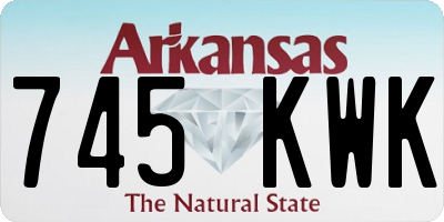 AR license plate 745KWK