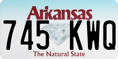 AR license plate 745KWQ