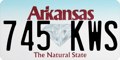 AR license plate 745KWS