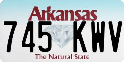 AR license plate 745KWV